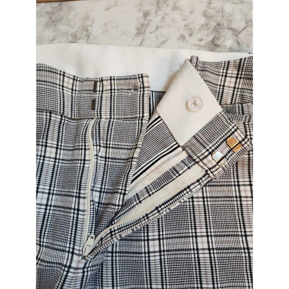 Ava & Viv Women's Gray Plaid High Rise Stretch Ankle Tapered Pants Size 22 - Picture 3 of 8